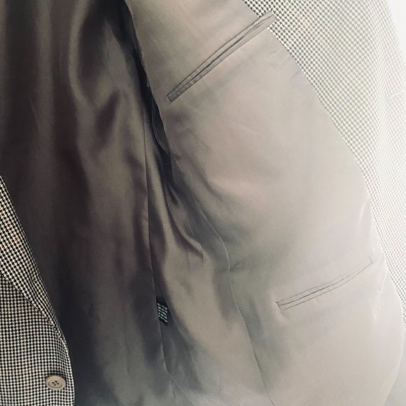 Modern Vintage Wool & Silk Blend Paid Oversize Blazer - Picture 7 of 8